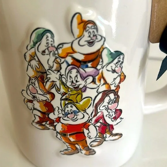 NWT Rae Dunn Disney Seven Dwarfs Whistle While You Work Collectible Mug - Picture 2 of 7